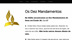 What Osdezmandamentos.com.br website looked like in 2018 (5 years ago)
