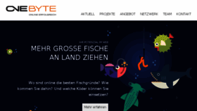 What Onebyte.ch website looked like in 2018 (5 years ago)