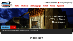 What Oknoplast.pl website looked like in 2018 (7 years ago)