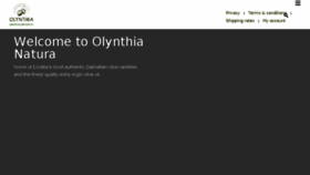What Olynthia.com website looked like in 2018 (5 years ago)