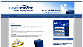 What Oneservice.com.tr website looked like in 2018 (5 years ago)