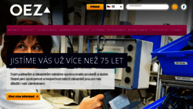 What Oez.cz website looked like in 2018 (7 years ago)