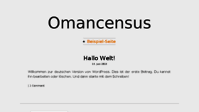 What Omancensus.net website looked like in 2018 (5 years ago)
