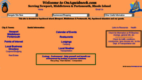What Onaquidneck.com website looked like in 2018 (5 years ago)