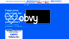 What Obvy-app.com website looked like in 2018 (5 years ago)