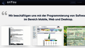 What Onyou.ch website looked like in 2018 (5 years ago)