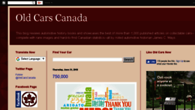 What Oldcarscanada.com website looked like in 2018 (5 years ago)