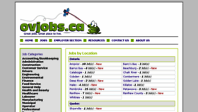 What Ovjobs.ca website looked like in 2018 (5 years ago)
