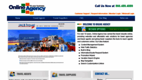 What Onlineagency.com website looked like in 2018 (5 years ago)