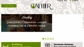 What Onlyher.pl website looked like in 2018 (5 years ago)