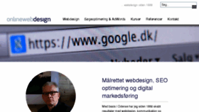What Onlinewebdesign.dk website looked like in 2018 (5 years ago)