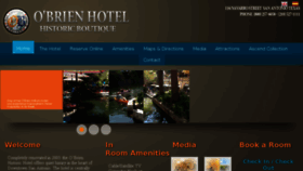 What Obrienhotel.com website looked like in 2018 (5 years ago)