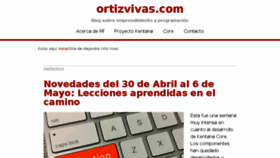 What Ortizvivas.com website looked like in 2018 (5 years ago)