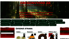 What Oregonvyhne.sk website looked like in 2018 (5 years ago)