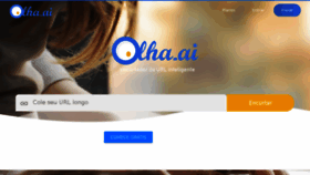 What Olha.ai website looked like in 2018 (5 years ago)