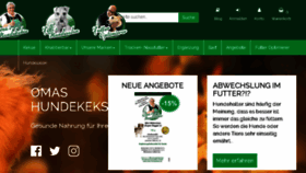 What Omas-hundekekse.de website looked like in 2018 (5 years ago)