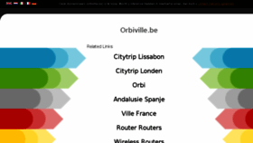 What Orbiville.be website looked like in 2018 (5 years ago)