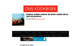 What Onskookboek.be website looked like in 2018 (5 years ago)