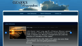 What Ozarksremembers.com website looked like in 2018 (5 years ago)