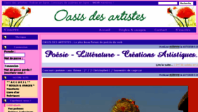 What Oasisdesartistes.org website looked like in 2018 (5 years ago)
