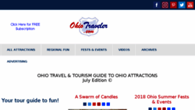 What Ohiotraveler.com website looked like in 2018 (5 years ago)