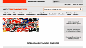What Outletelectrodomesticos.com website looked like in 2018 (5 years ago)