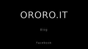 What Ororo.it website looked like in 2018 (5 years ago)