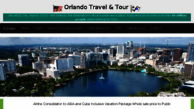 What Orlandotour.com website looked like in 2018 (5 years ago)