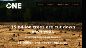 What Onetree.org website looked like in 2018 (5 years ago)