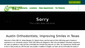 What Ortho360.com website looked like in 2018 (5 years ago)