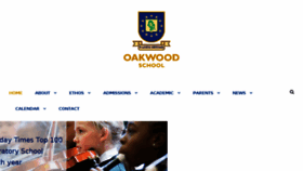 What Oakwoodschool.org.uk website looked like in 2018 (5 years ago)