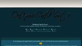 What Onnouscachetout-la-suite.com website looked like in 2018 (5 years ago)