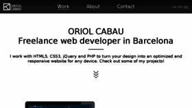 What Oriolcabau.com website looked like in 2018 (5 years ago)