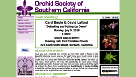 What Orchidssc.org website looked like in 2018 (5 years ago)