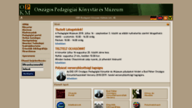 What Opkm.hu website looked like in 2018 (5 years ago)