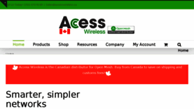 What Open-mesh.ca website looked like in 2018 (5 years ago)