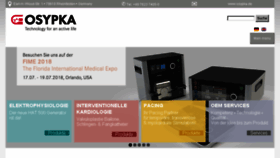 What Osypka.de website looked like in 2018 (5 years ago)