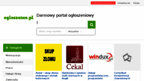 What Ogloszeneo.pl website looked like in 2018 (5 years ago)