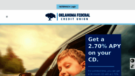 What Okfcu.com website looked like in 2018 (5 years ago)