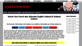 What Onepunchman.xyz website looked like in 2018 (5 years ago)