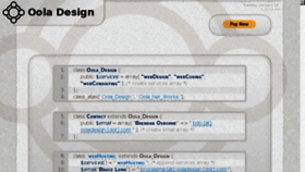 What Ooladesign.com website looked like in 2018 (5 years ago)