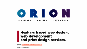 What Orion-webdesigns.co.uk website looked like in 2018 (5 years ago)