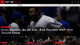 What Offthebenchbaseball.com website looked like in 2018 (5 years ago)