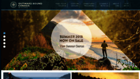 What Outwardbound.ca website looked like in 2018 (5 years ago)