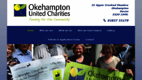 What Okehamptoncharities.org.uk website looked like in 2018 (5 years ago)
