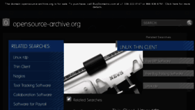 What Opensource-archive.org website looked like in 2011 (13 years ago)