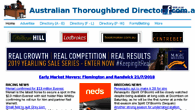 What Ozhorseracing.com website looked like in 2018 (5 years ago)