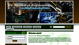 What Oktakarya.com website looked like in 2018 (5 years ago)