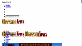 What Obsessionnews.com website looked like in 2018 (5 years ago)