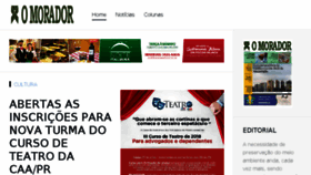 What Omoradoronline.com.br website looked like in 2018 (5 years ago)